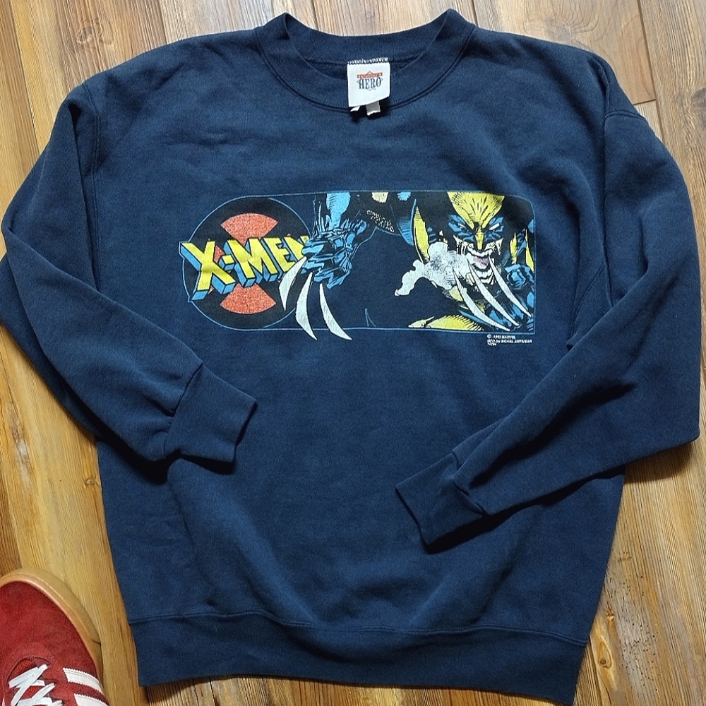 Vintage Wolverine X-men Crew Sweatshirt Marvel 1993 rare